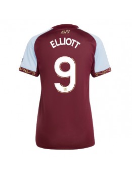 Aston Villa Harvey Elliott #9 Replika Hemmakläder Dam 2025-26 Kortärmad